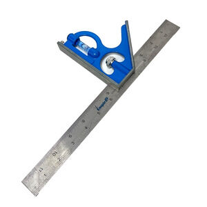 Empire 12in/300mm True Blue Combination Square Stainless Steel Woodworking Tool